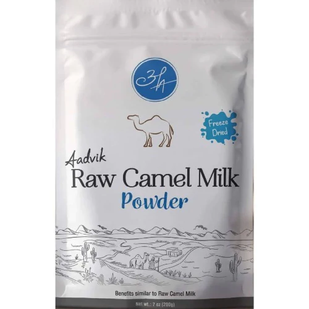 thumbnail image 2 of Aadvik Freeze Dried Camel Milk Powder – 200g (7 Oz), Halal, Gluten Free, No Additives 2 of 5
